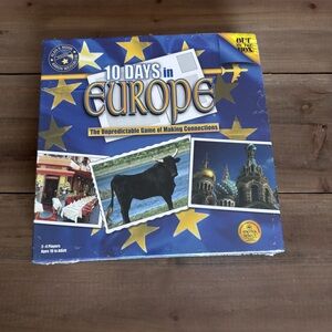 Out Of The Box Games 10 Days In Europe Family Fun Board Game Complete